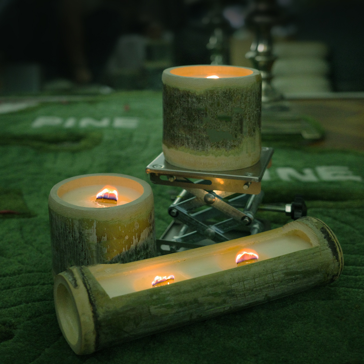 Bamboo tube, bamboo scented candle, souvenir gift, birthday home decoration, high-end feel, small household tea fragrance gift box Application Scenario