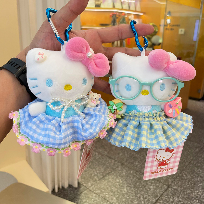 包包挂件毛绒公仔kitty可爱凯蒂猫正版kt猫玩偶hellokitty小挂件产品图