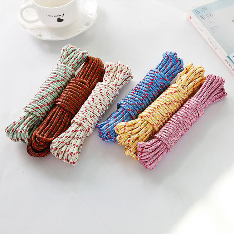 Anti-slip and windproof clothesline, fence-type clothesline, quilt drying rope, drying rope, outdoor travel hanging rope Application Scenario