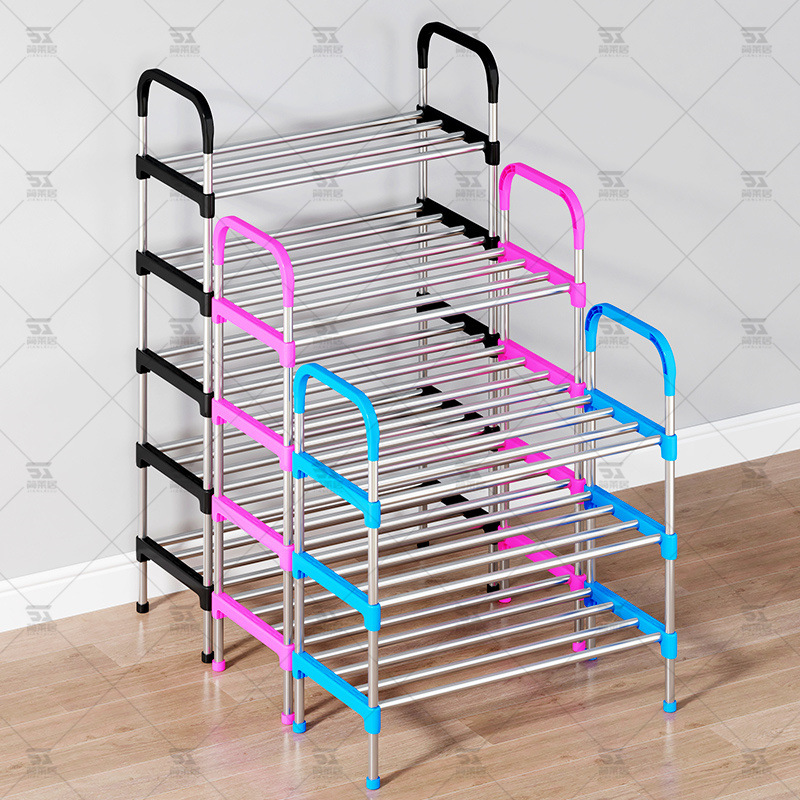 Simple shoe rack, multi-layered door, small and narrow household dormitory, small rental room, storage shoe cabinet, dust-proof bedroom