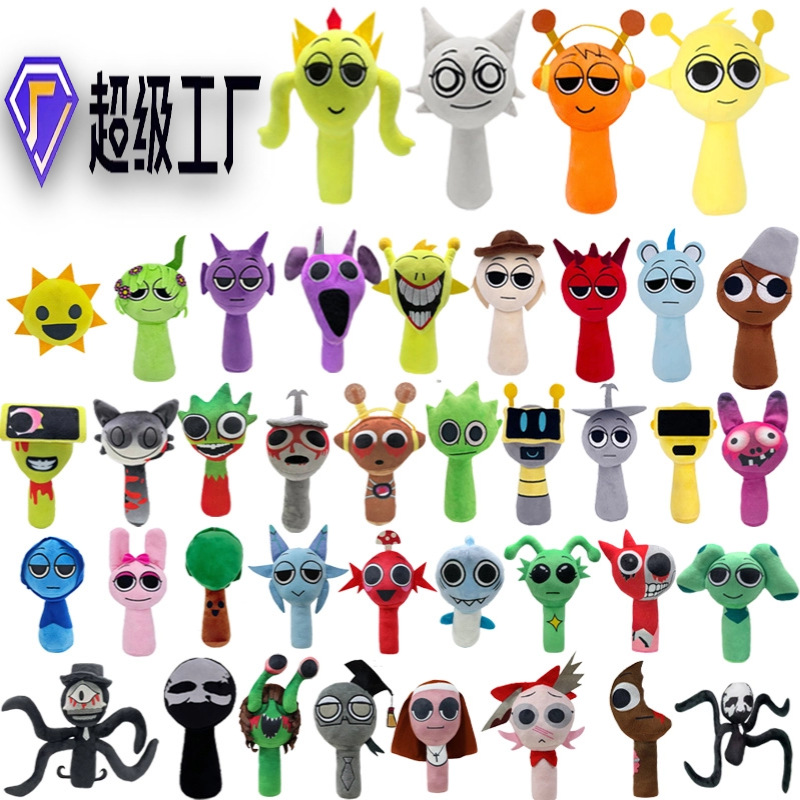 Rhythm box sprunkiplush doll cross-border new product incredibox game peripheral plush toy