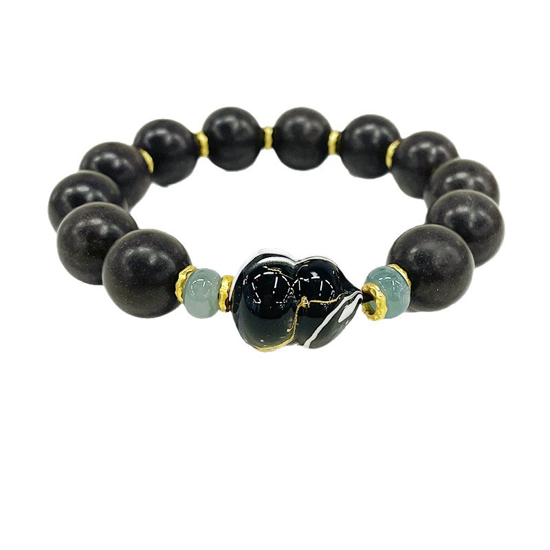 国潮天然中药合香珠diy原创设计黑龙涎手串持久留香厂家批发手饰