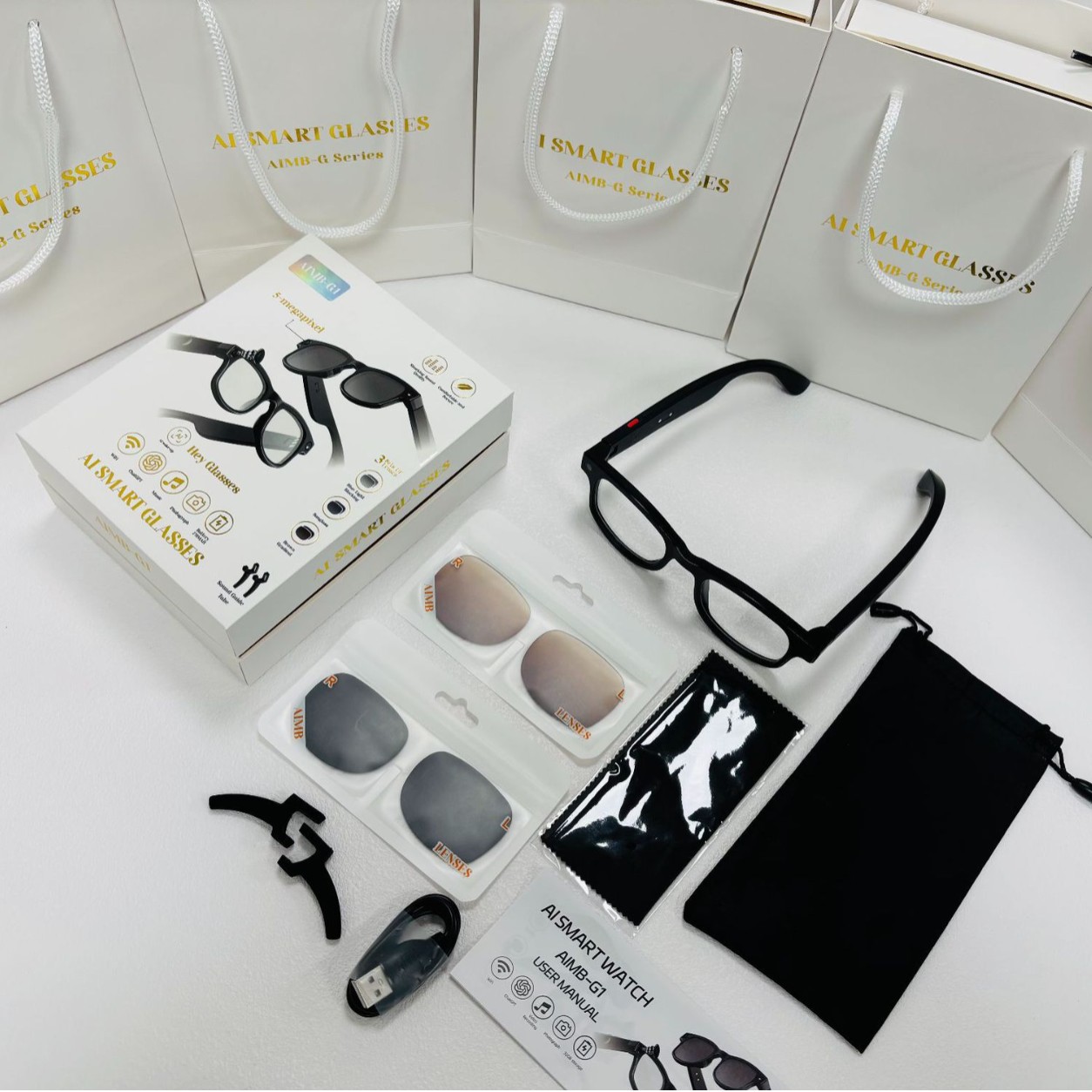 智能眼镜实物图