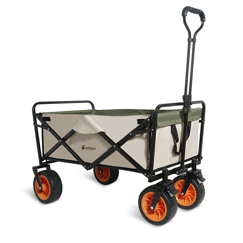 Xanaduji outdoor camping trolley, camping trailer, foldable shopping cart, grocery cart, campsite cart, trolley Item Picture