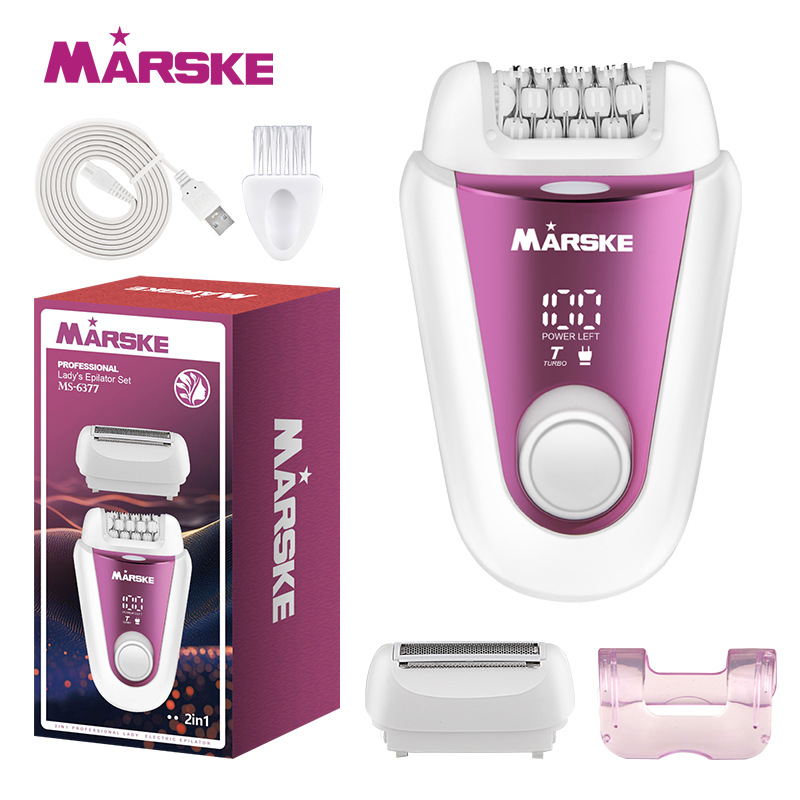 MARSKE女士电动脱毛器套装女士剃毛器多功能电动拔毛器脱毛神器男女通用全身脱毛仪