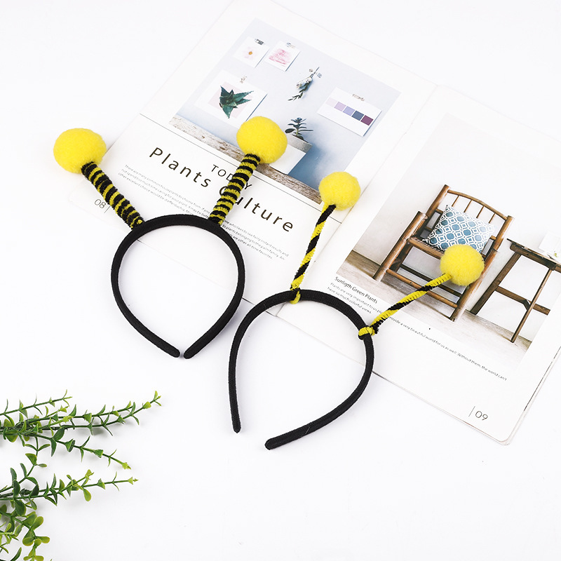 六一儿童节表演小蜜蜂发箍小蚂蚁触角头饰发箍金龟子表演道具