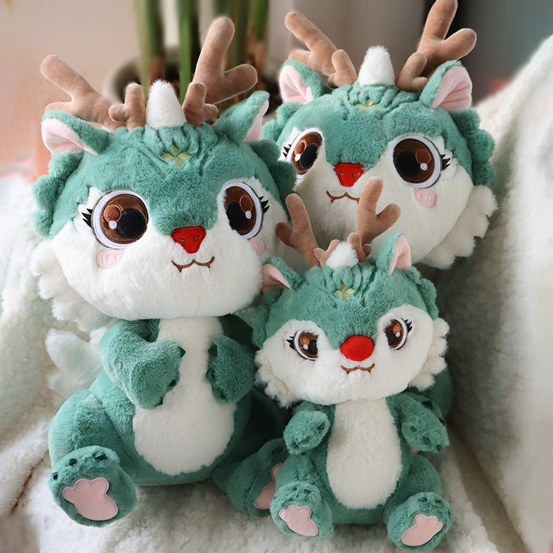 Wholesale of 2024 popular Dragon Year mascot plush toys, cartoon dragon toys and cute stuffed dolls