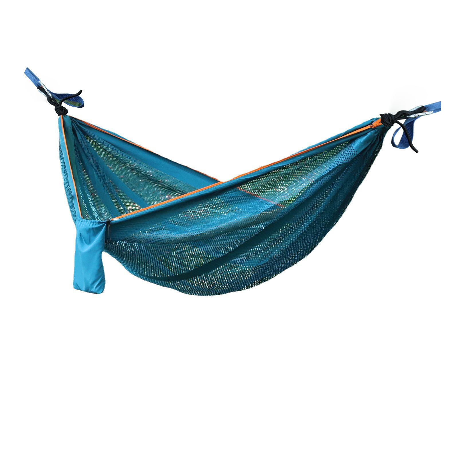 Ice Silk Camping Outdoor Hammock Camping Outdoor Campsite Anti-rolking Color mesh Hammock Summer Hanging Chair swing Item Picture