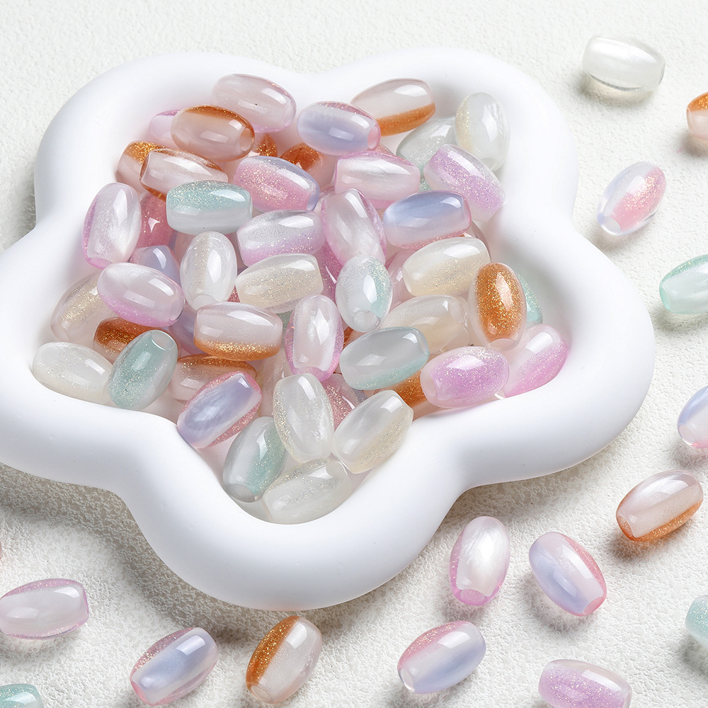 Two-color Dream Starlight Series large-aperture resin beads, loose beads, large-aperture beads, DIY jewelry, clothing accessories and accessories Application Scenario