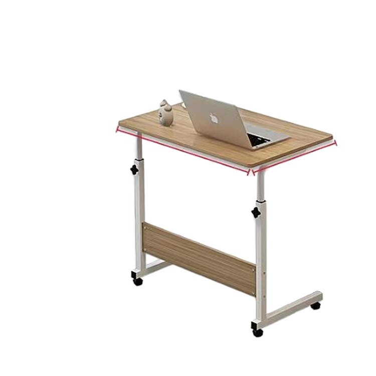 Simple bedside table, movable and height-adjustable laptop desk, living room sofa side table, bedroom bedside desk for lazy people Item Picture