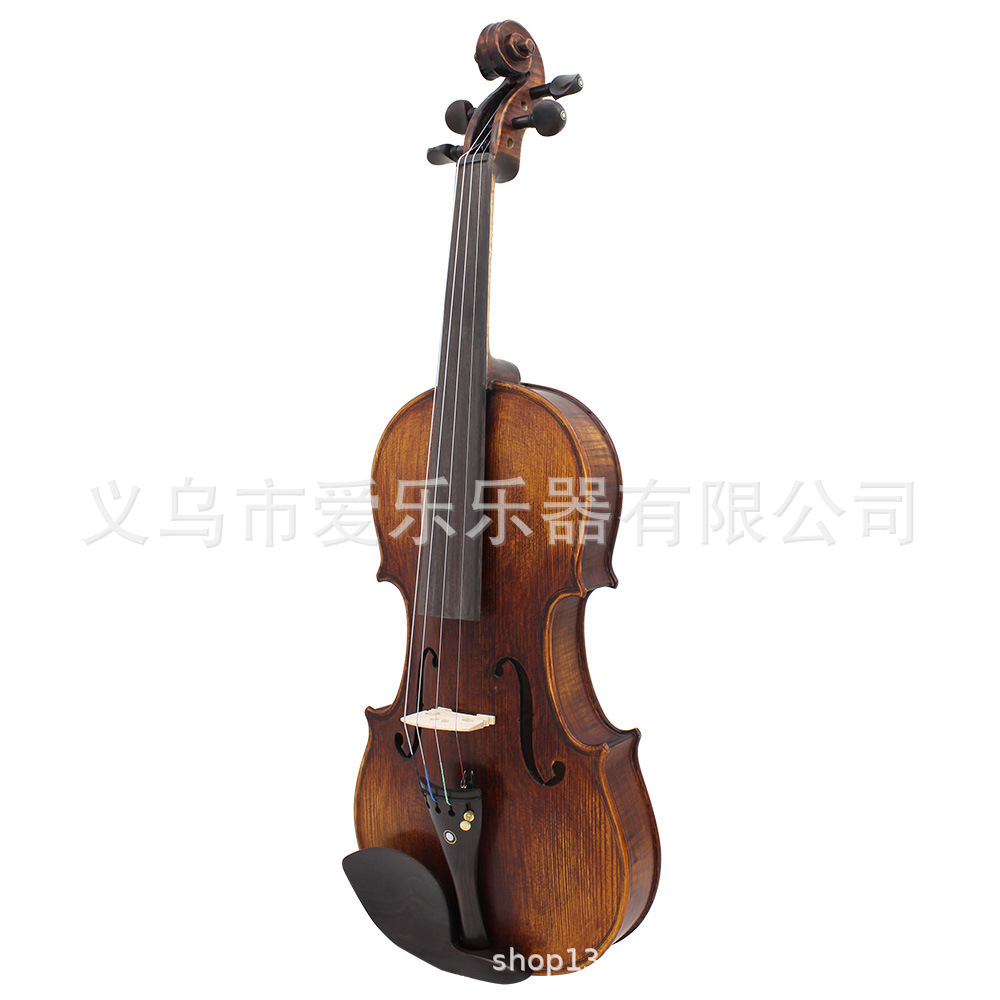 Violín hecho a mano matte 4/4 violín de color vintage para adultos profesional juego de violín de arce natural fabricante Item Picture