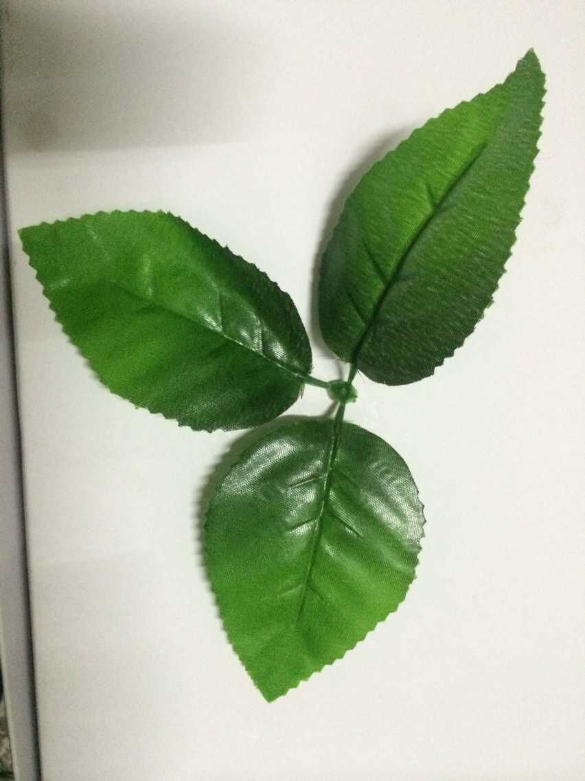 仿真花叶 三叉玫瑰叶 花材