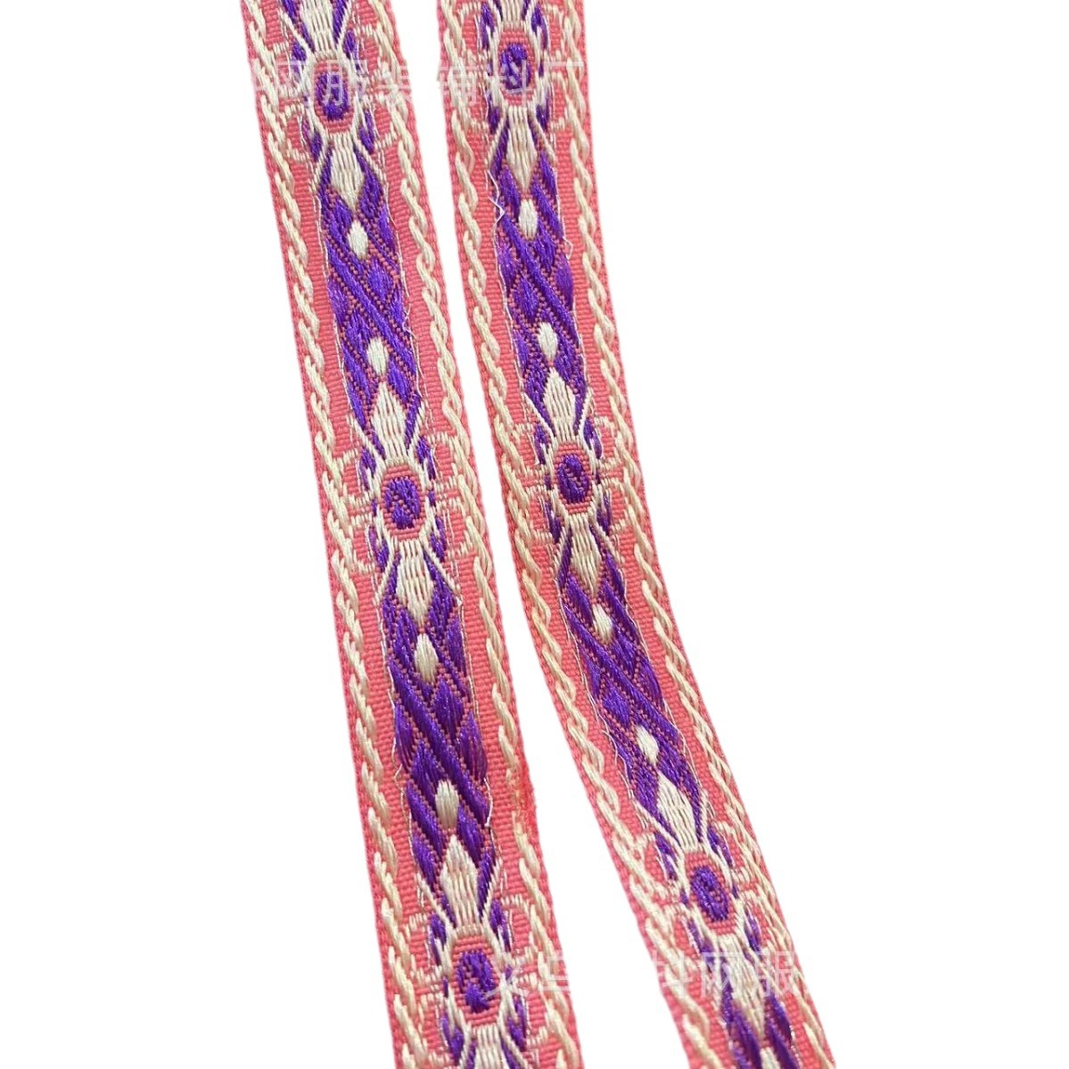 1.5cm handmade DIY bow, ethnic style jacquard embroidery, ribbon, hair accessory, headwear, edge strap, gift box, packaging strap Item Picture