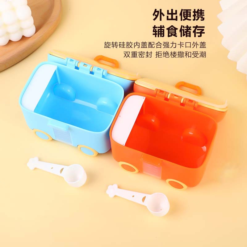 Factory direct sales of baby milk powder boxes, portable portable baby rice powder boxes, large-capacity milk powder sealed storage boxes Specification image