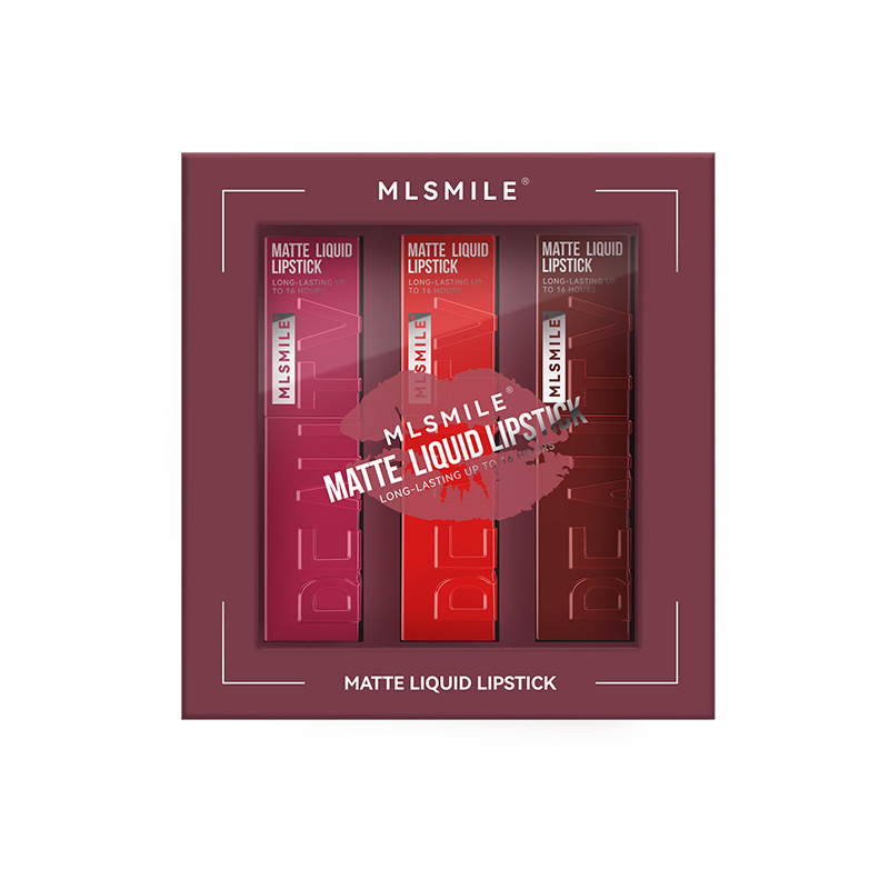 Cross-Border Exclusive Matte Liquid Lipstick, Best-Selling Non-Stick Cup Velvet Whitening Lip Gloss, Non-Fading Lip Gloss Set Item Picture
