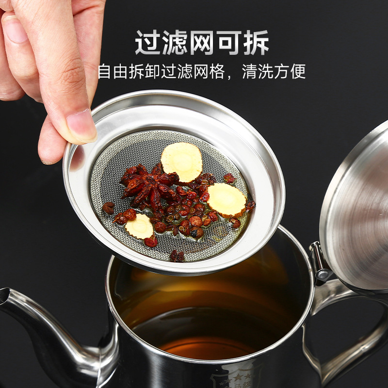 Filter screen oil pot, leak-proof stainless steel household kitchen oil tank, extra thick wine pot, Anshi pot, oil pouring bottle, seasoning bottle and can Application Scenario