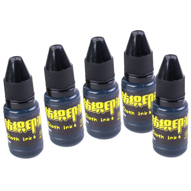 纺织印油10ml装光敏印 章专用布料面料床单学生儿童衣物6克 热卖.细节图