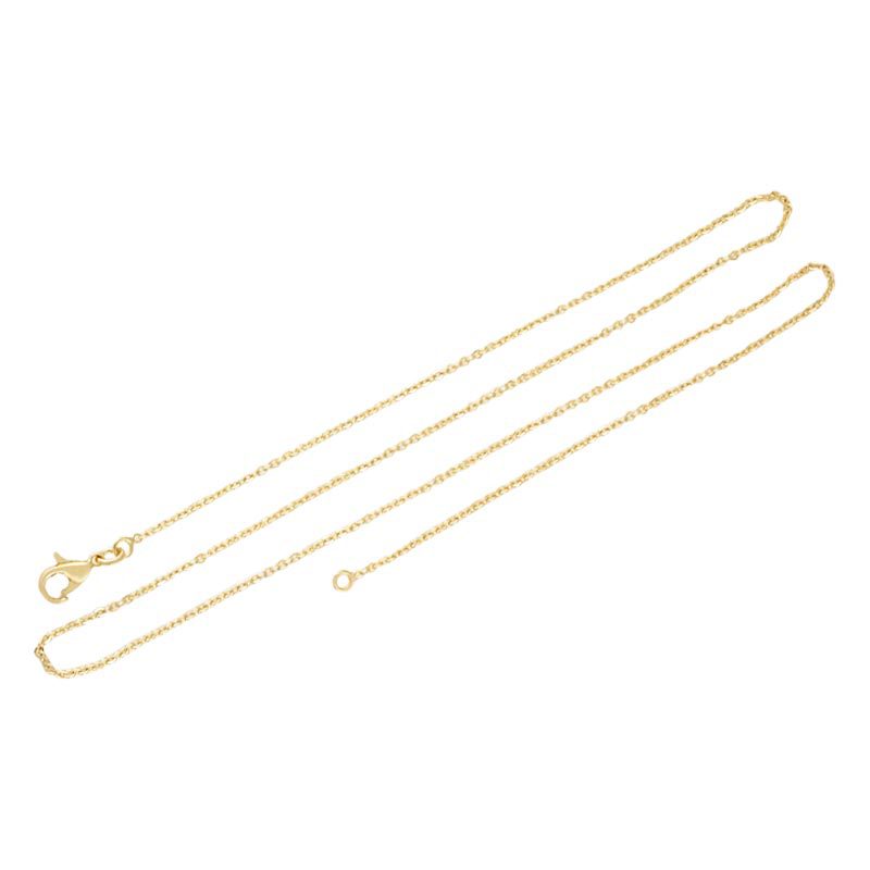 Honglu 18k gold-plated non-fading O-shaped chain diy handmade jewelry 45CM high-end collarbone chain extension chain Item Picture