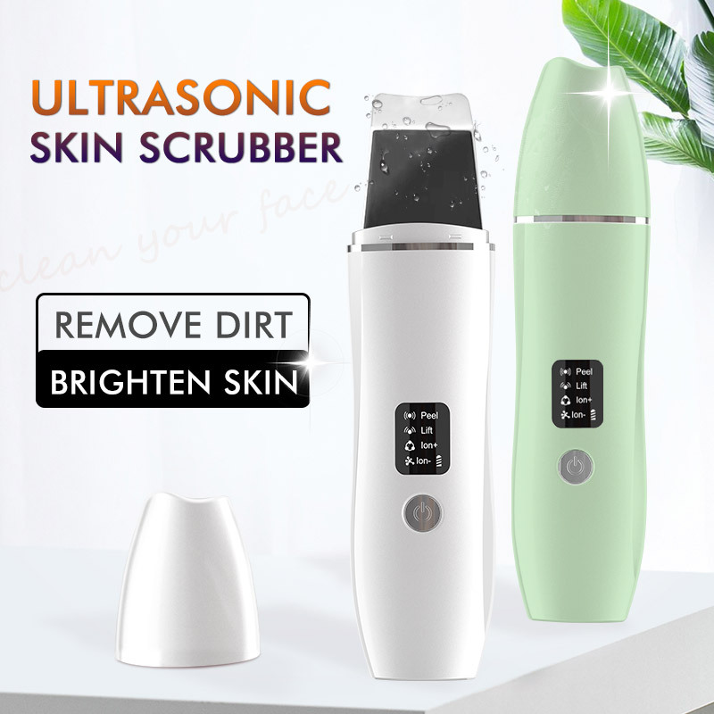 shanilak ultrasonic skin scraper facial cleansing and beauty device, blackhead removal facial cleansing device, skin scraper beauty introduction instrument