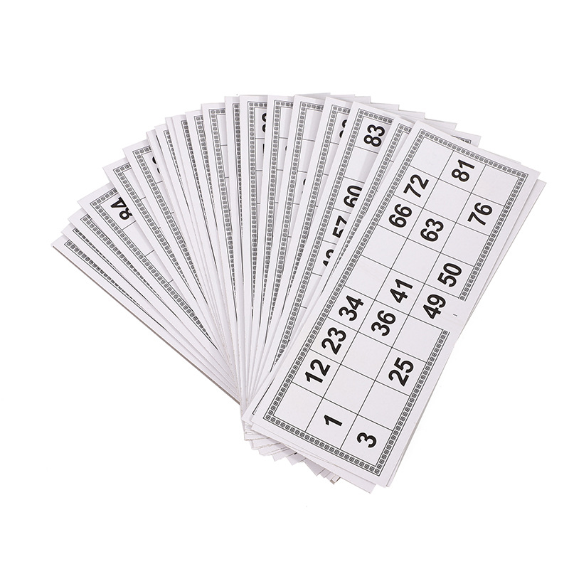 供应木质数字棋乐透棋游戏棋BINGO宾果游戏双面数字约350克英文版产品图
