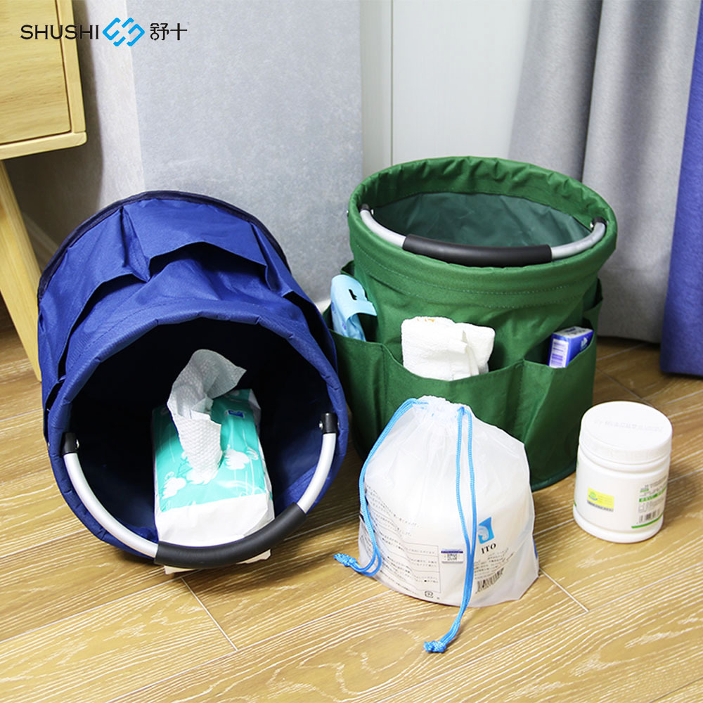 批发创意宝宝奶粉尿不湿收纳袋便携可折叠工具篮多功能手提储物篮产品图