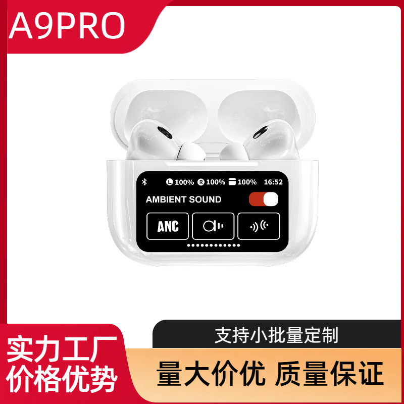 Cross-border A9pro Bluetooth headphones, E11 headphones, multi-functional touch display, ultra-long battery life, K18 Bluetooth headphones, simultaneous interpretation, AI translation