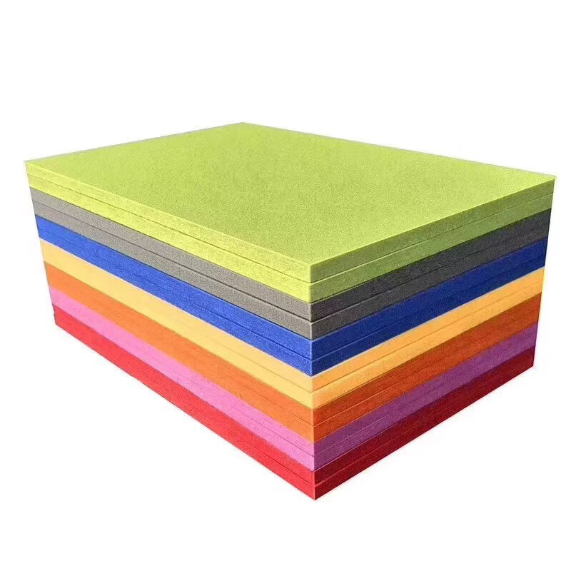 Polyester fiber sound-absorbing board wall decoration material, kindergarten bedroom home super strong sound insulation board cotton 9mm - 12mm Item Picture