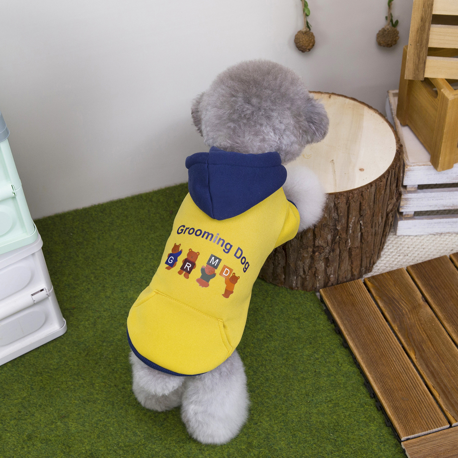 Dog clothes, autumn and winter outfits, teddy bichon Frise, small dog and cat two-legged pet clothes, winter morning sweatshirts Application Scenario