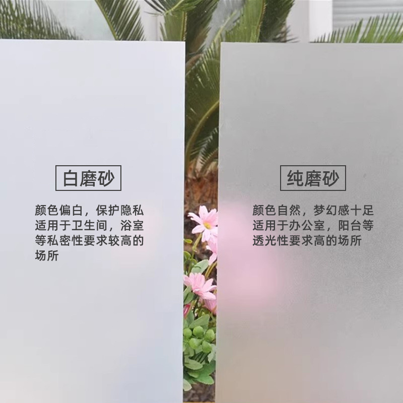 ملصقات بلوري مضادة للكهرباء الساكنة، وحمام على طراز InS، وطبقة زجاجية سميكة معتمة لنوافذ المكاتب