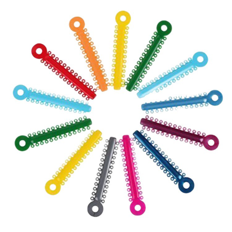 Cross-border exclusive dental orthodontic disposable consumables, oral ligation rings, color ligation rings, oral orthodontic materials Item Picture