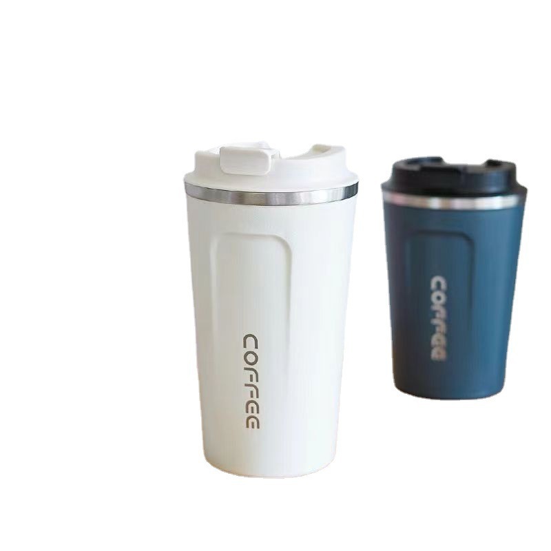 Cross-border stainless steel insulated cup, double-layer vacuum flip lid coffee cup, intelligent temperature display, high appearance level, couple car water cup Item Picture