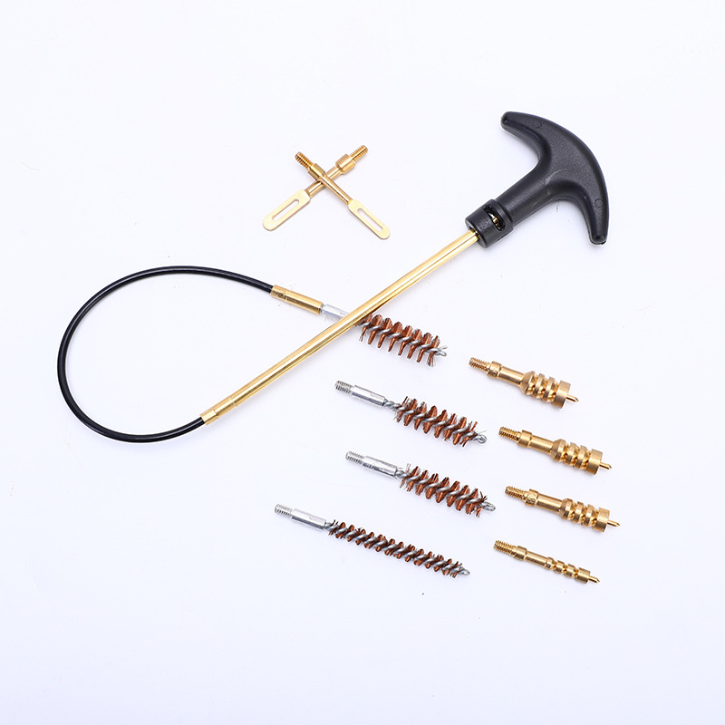 Jujian Cross-border best-selling gun brush, gun unblocking, cleaning and maintenance, gun barrel brush sleeve, gun cleaning tool, phosphor bronze brush, copper tip Application Scenario