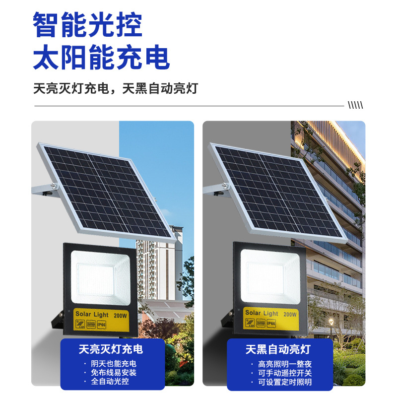 New type of solar lamps for the benefit of the people, outdoor lighting, garden lamps, solar floodlights, new rural street lamps, factory direct sales Specification image