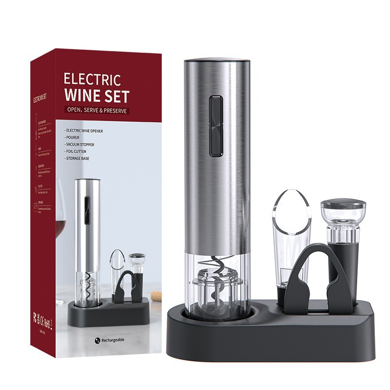 High-end base gift box set of electric wine opener, fully automatic wine opener, a wine opening wonder Item Picture