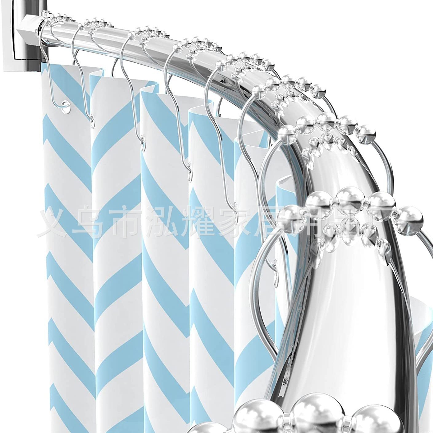 浴帘涤纶/浴室帘欧式/折叠浴帘/浴室帘peva/浴室帘女人简约产品图