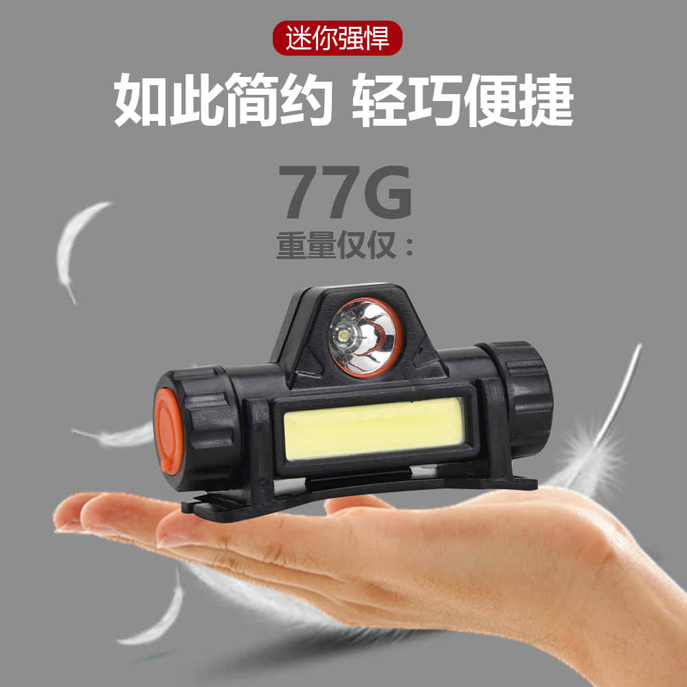 New cross-border multi-functional magnetic working LED headlamp, USB charging COB outdoor strong light portable headlamp Application Scenario