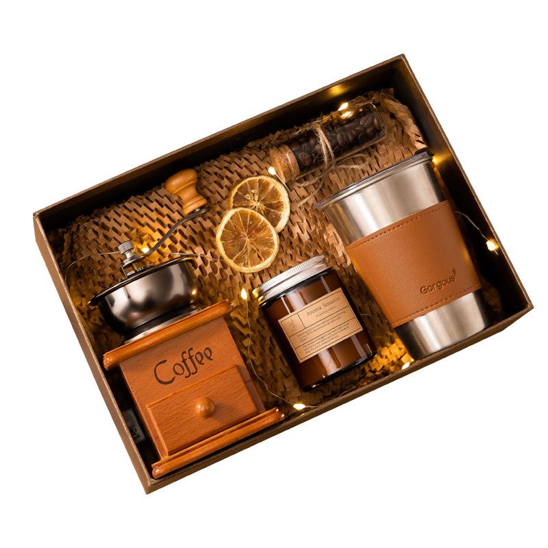 Year-end party gift, coffee machine gift box, high-end business souvenir, creative birthday gift for girlfriend and best friend, practical and ins style Item Picture