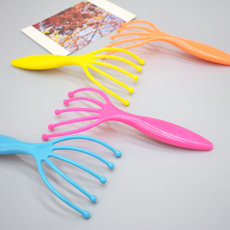 Factory direct sales of five-claw head massager, manual plastic scalp massage claw head grasping magic tool, stress-relieving and relaxation wholesale Application Scenario