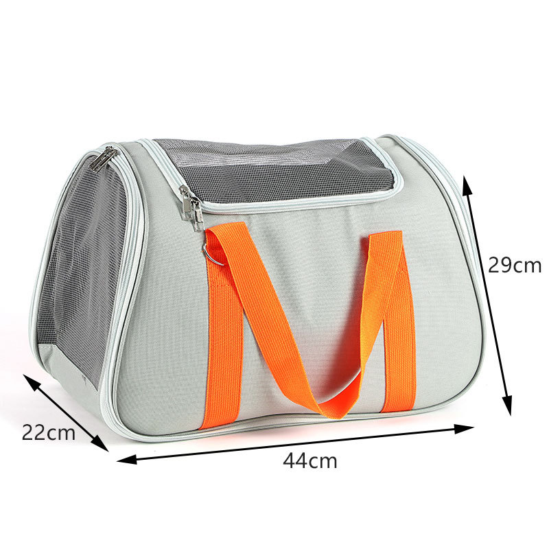 Rongka Pet Cross-border Travel Portable Casual Cat Bag can be carried diagonally. Oxford fabric waterproof handbag. Simple, breathable and stress-resistant pet bag Item Picture