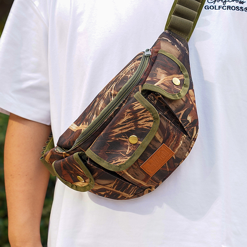 亚马逊户外牛津布600D腰包20孔多功能斜挎包 可调节战术子弹包