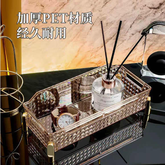 Cross-border Internet celebrity best-selling cosmetics storage box, high appearance level desktop storage rack, mask and skin care products miscellaneous storage rack details Picture