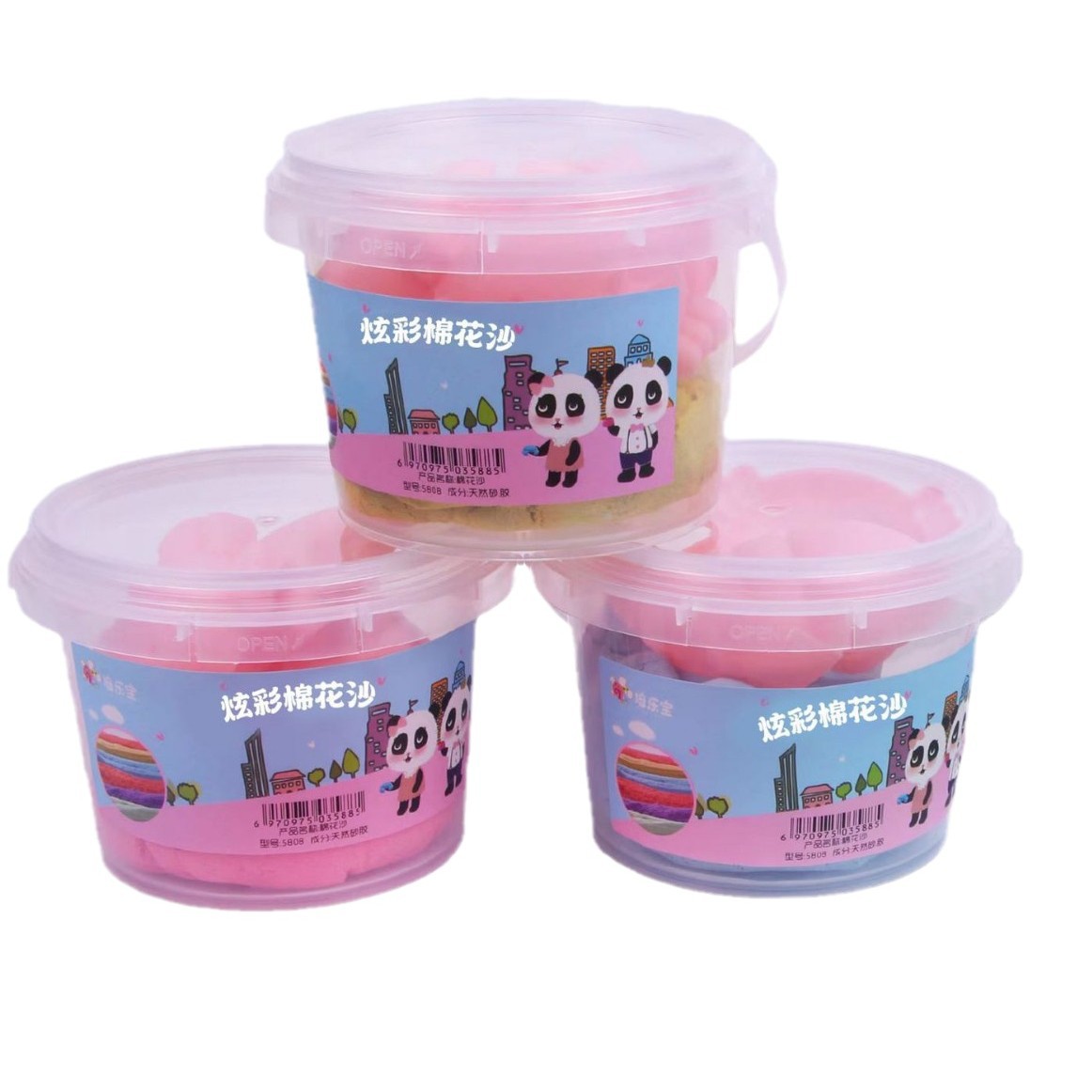 Venta al por mayor pellebao arena de algodón cubo DIY magic shape arena jardín de infantes para niños juego de padres e hijos interactivo Item Picture
