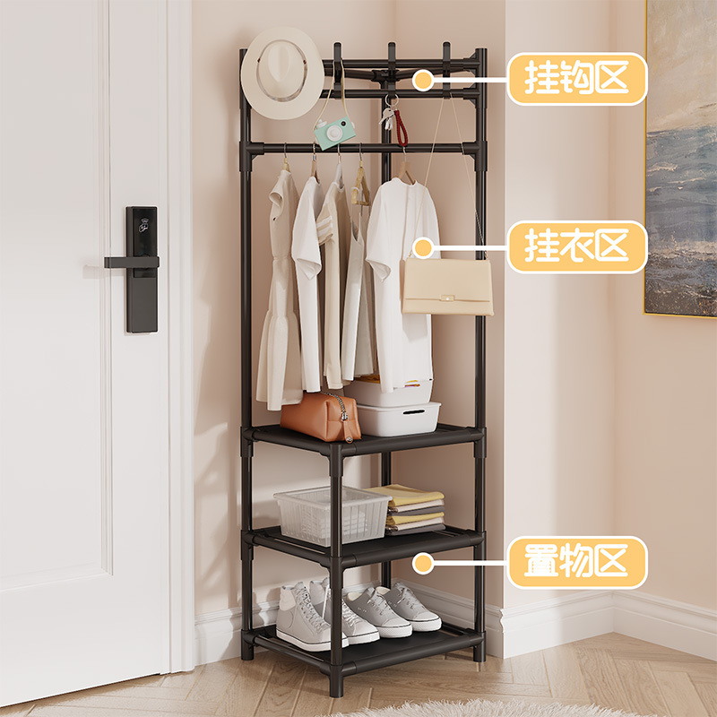挂衣服龙门架/衣架木头/晾衣杆支架杆/榉木衣架产品图