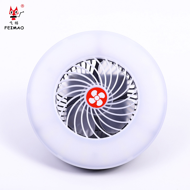 热销跨境款USB充电风扇灯直播多功能帐篷野营灯户外照明灯