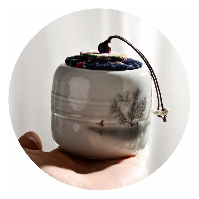 Ceramic sugar jar, storage jar, decorative jar, perfume box, ceramic bread box, Pet jar, PET storage, multi-functional kitchenware Item Picture