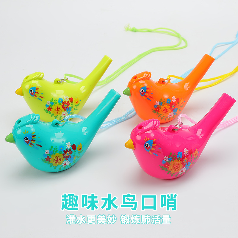 Factory direct sales, outdoor water-filled voice-changing water bird whistles, children's Musical Instruments whistles, horns, toys, park street stall wholesale details Picture