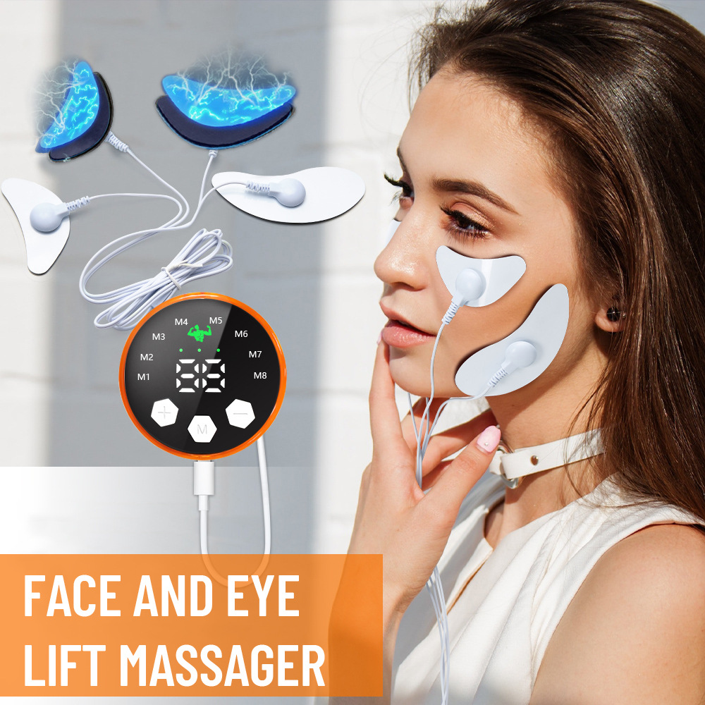 The new EMS facial microcurrent massager eye mask and eye massage device is a beauty device for lifting and firming the face details Picture