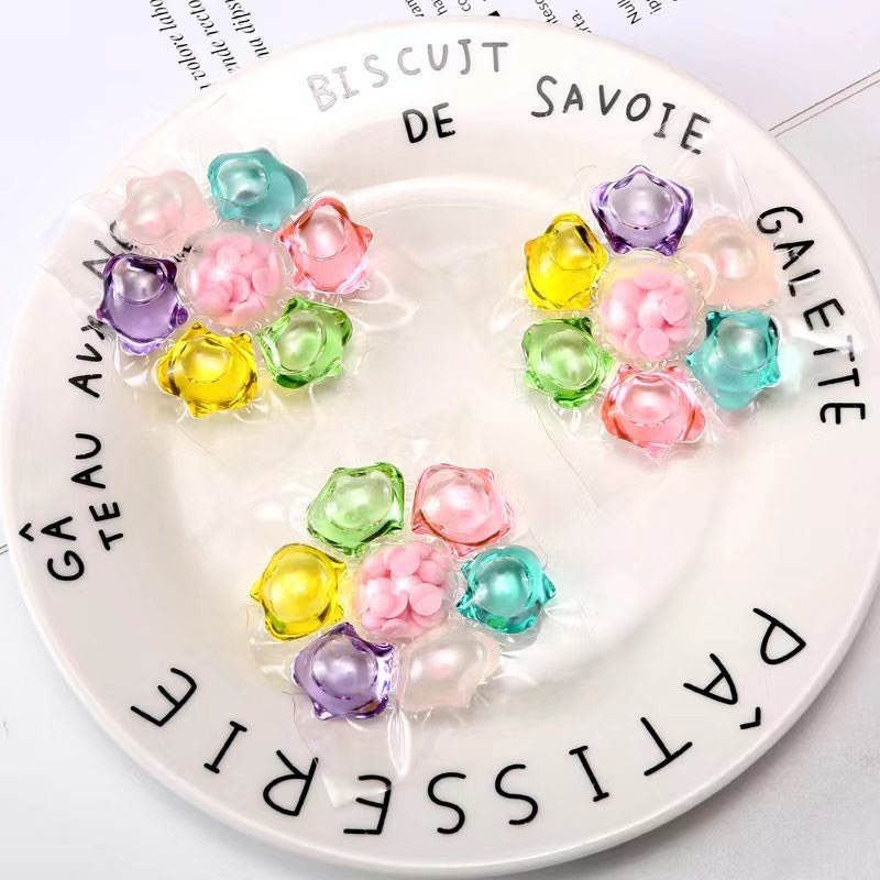 Seven-chamber laundry gel beads, Fragrance beads, seven-in-one laundry gel beads, deep cleaning and stain removal laundry balls, laundry beads Specification image