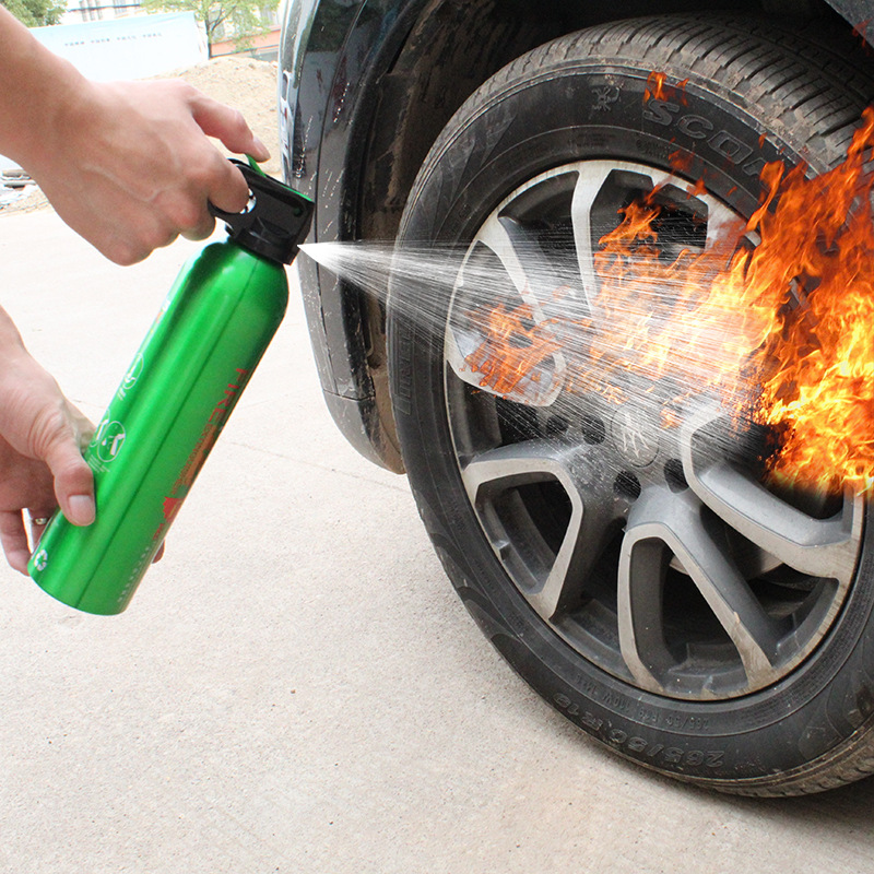 Portable 550G water-based mini car fire extinguisher, emergency gift, vehicle fire extinguisher Specification drawing