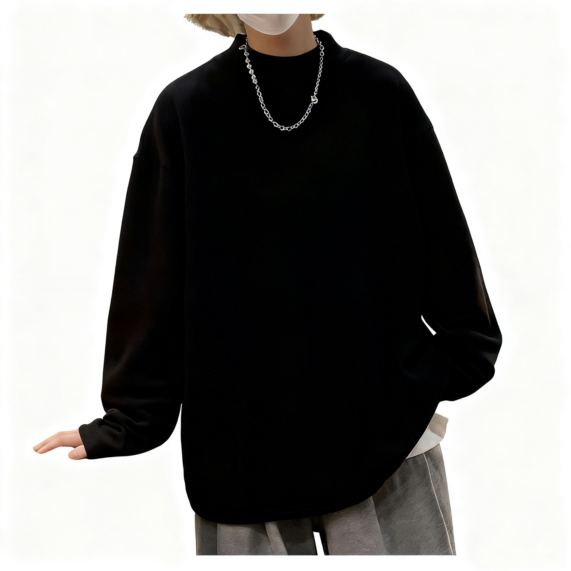 t恤男士短袖潮流/衣服男士半袖潮牌/服装男短袖韩版/T恤/T恤尾货白底实物图